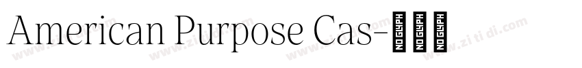 American Purpose Cas字体转换